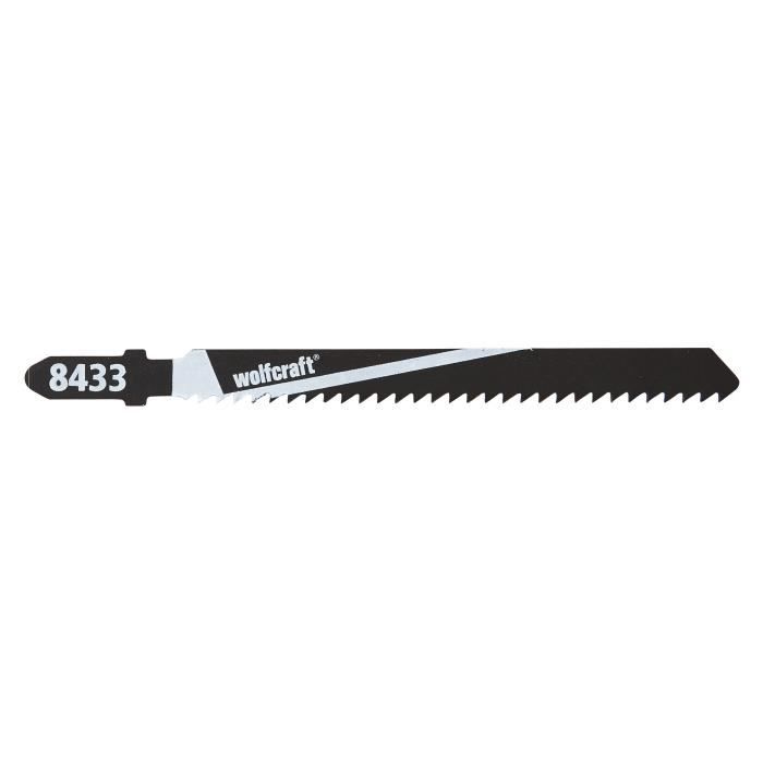 WOLFCRAFT 2 Lames scie sauteuse T HCS - Longueur: 75 mm