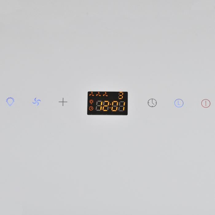 Hotte murale inclinée d'écran en1