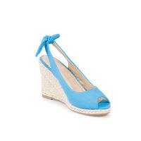 SANDALE - NU-PIEDS Sandales talon compensé et noeud femme SANDALE - NU-PIEDS Sandales talon compensé et noeud femme
