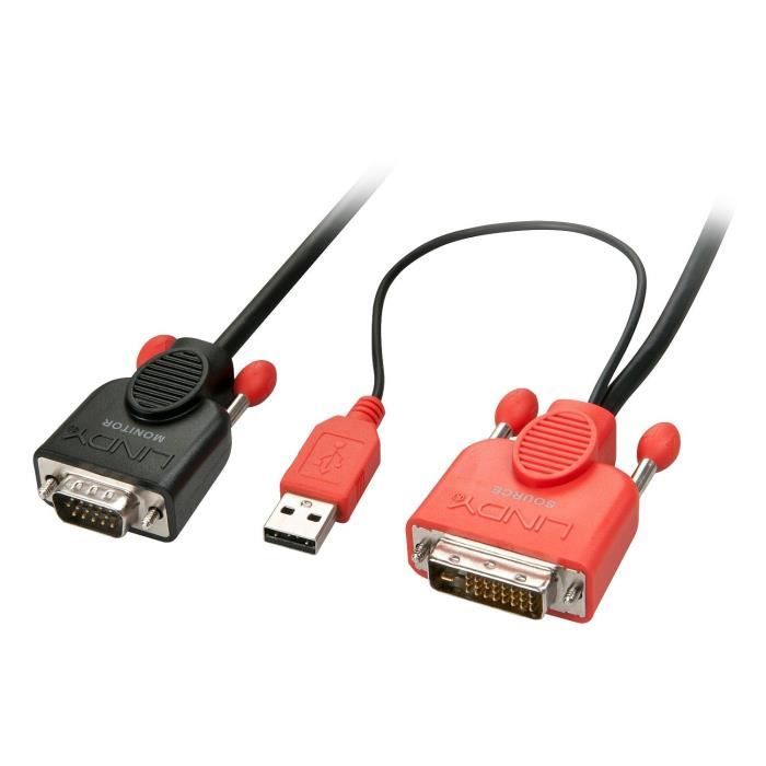 LINDY Câble adaptateur DVI-D vers VGA - 1m