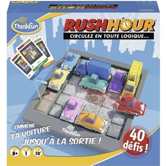 RAVENSBURGER Jeu de logique Rush Hour Casse-Tête-ThinkFun- A partir de 8 ans-76302
