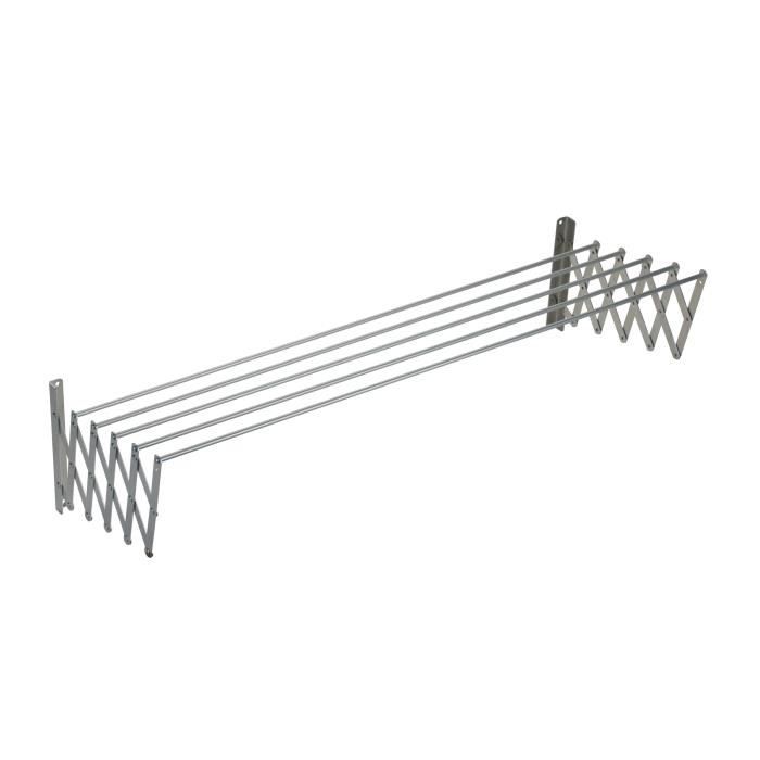 SAUVIC Séchoir à linge extensible en aluminium - 100 cm