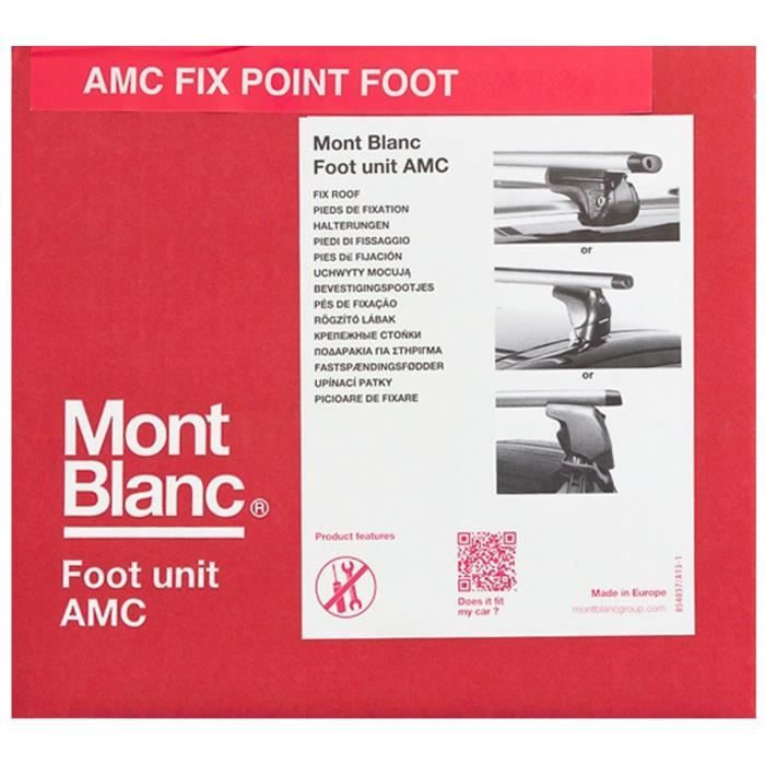 MONT BLANC AMC N°5003 Kit de Fixations Roof Foot pour Barres de Toit