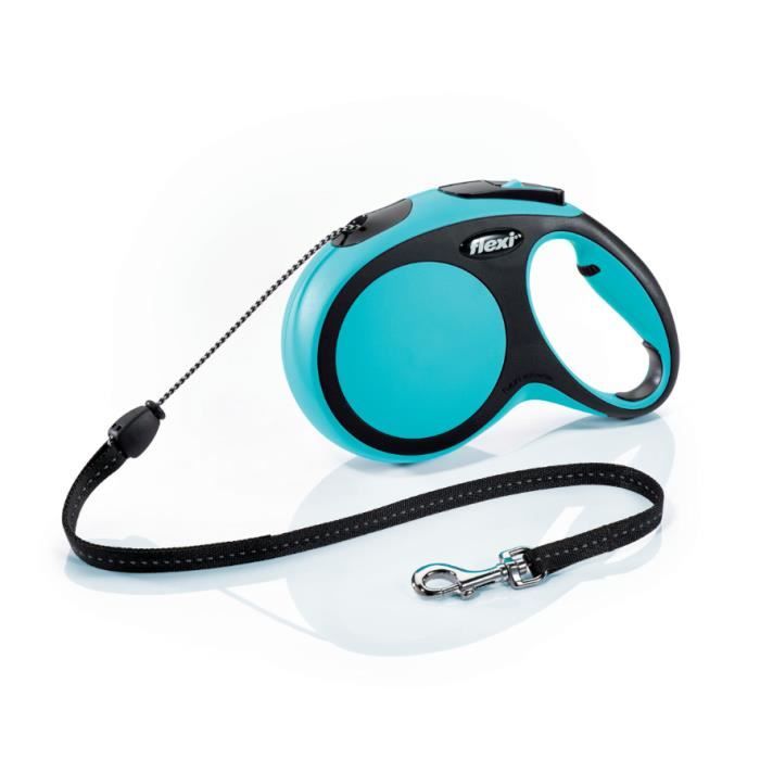 TRIXIE Laisse corde Flexi New - M : 5m - Bleu - Pour chien
