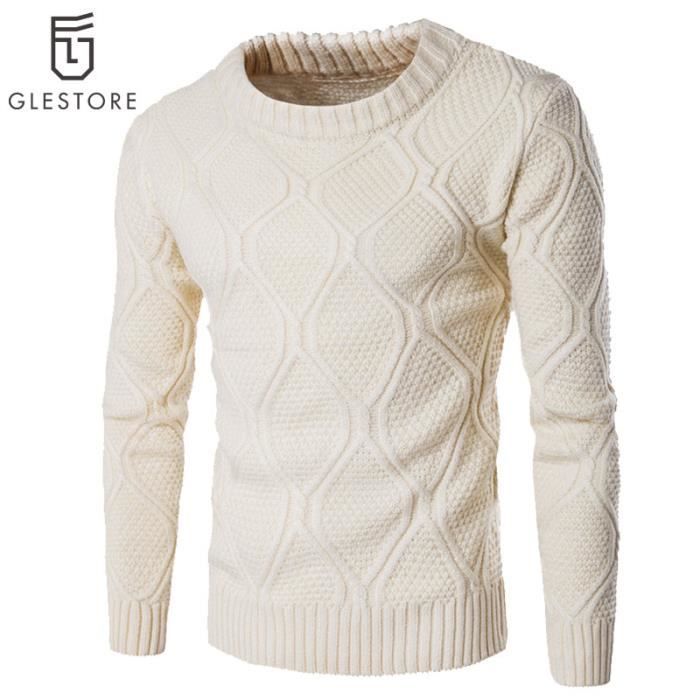 Vêtements homme pull pull-over pour beige beige - Achat ...