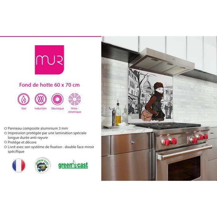 Fond de hotte "Femme au square de Montmartre3