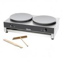 CRÊPIÈRE ÉLECTRIQUE Crêpière électrique double professionnelle 3 KW CRÊPIÈRE ÉLECTRIQUE Crêpière électrique double professionnelle 3 KW