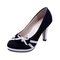 ESCARPIN Nouvelles Chaussures a talons hauts avec noeud a d ESCARPIN Nouvelles Chaussures a talons hauts avec noeud a d
