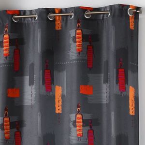 Rideaux gris et orange - Achat / Vente pas cher Rideaux gris et orange - Achat / Vente pas cher