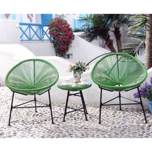 Salon de jardin vert 2 fauteuils oeuf table basse - Achat / Vente ... Salon de jardin vert 2 fauteuils oeuf table basse - Achat / Vente ...