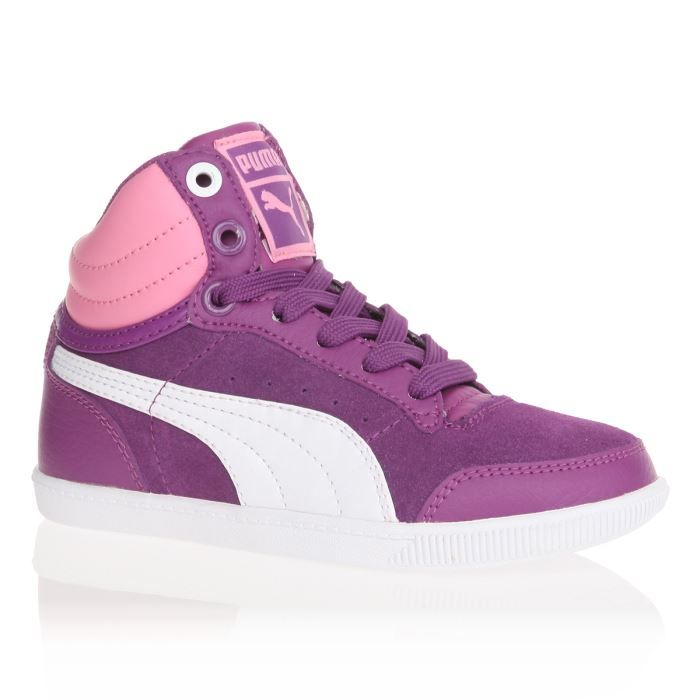 PUMA Baskets Court - Enfant Fille - Mauve