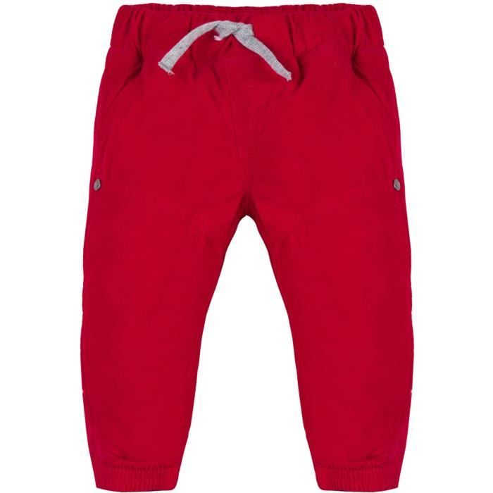 3 POMMES Pantalon Rouge Bébé Garçon