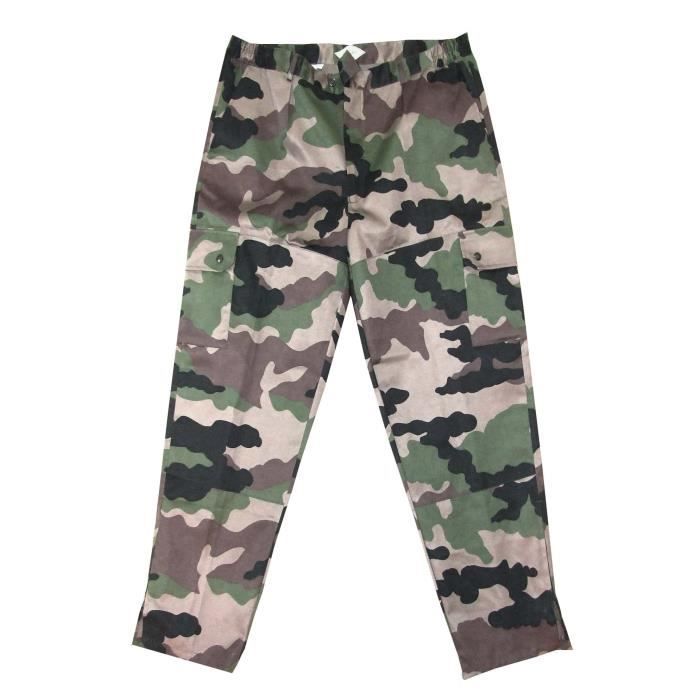 TERRITOIRE CHASSE Pantalon 6 poches - Motif camouflage