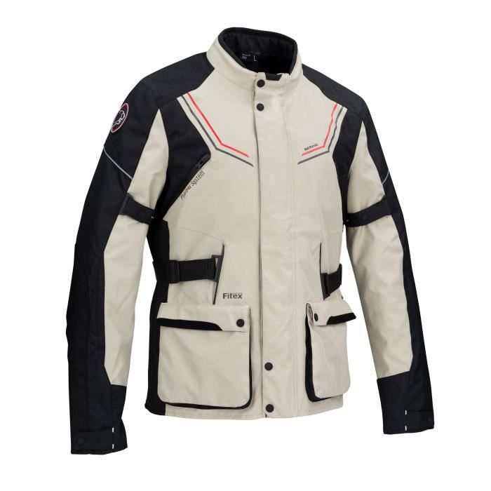 BERING Veste de moto Renegade - Noir sable