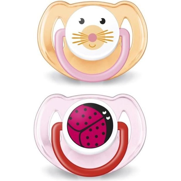 PHILIPS AVENT Sucette Animal 6-18 mois Fille