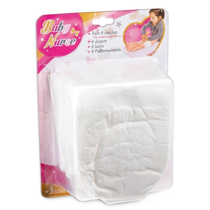 SMOBY Baby Nurse Couches Sous Blister x 4