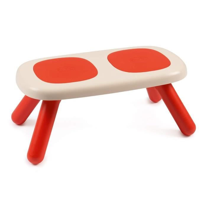 SMOBY - Kid Banc Intérieur / Extérieur Rouge
