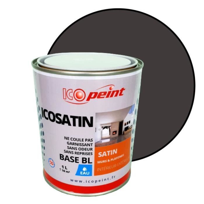 Peinture Satin Murale A Leau Lessivable Icosatin Acrylique Brun