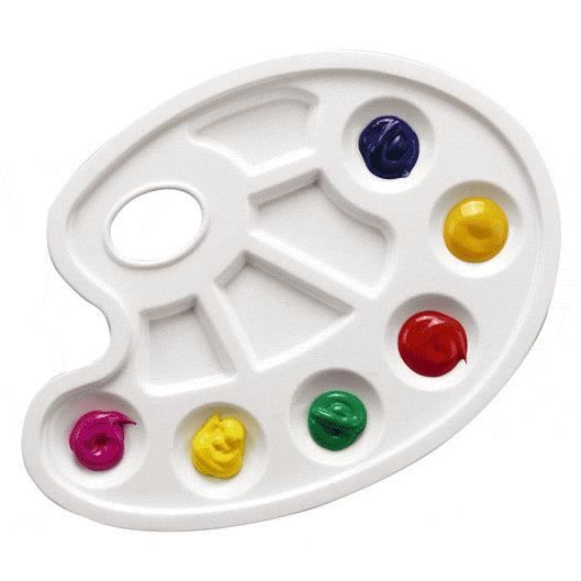 658300 Palette En Plastique Ovale Achat Vente Palette Peinture