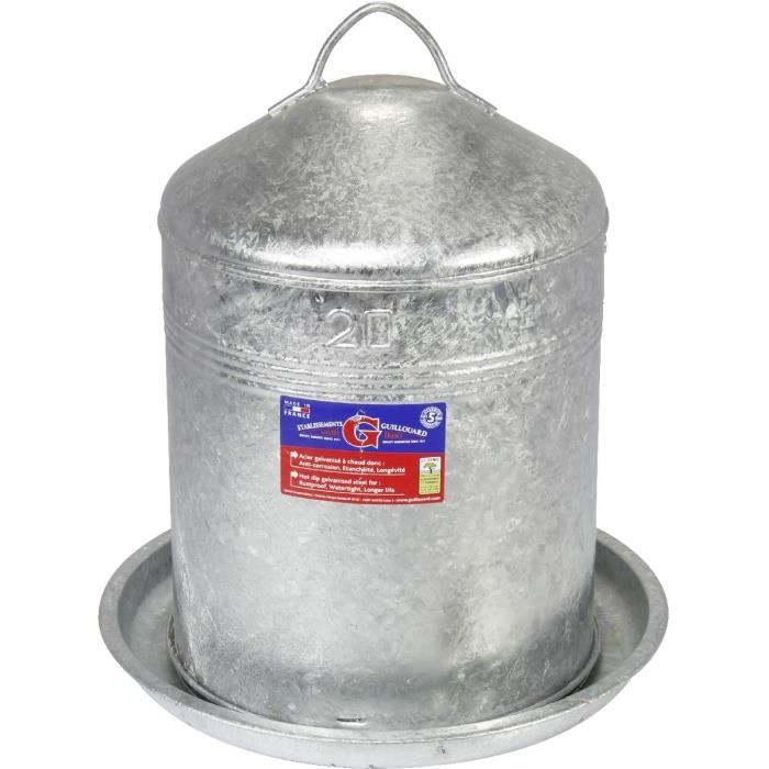 Abreuvoir galvanisé àchaud Guillouard - 20 l - Achat ...