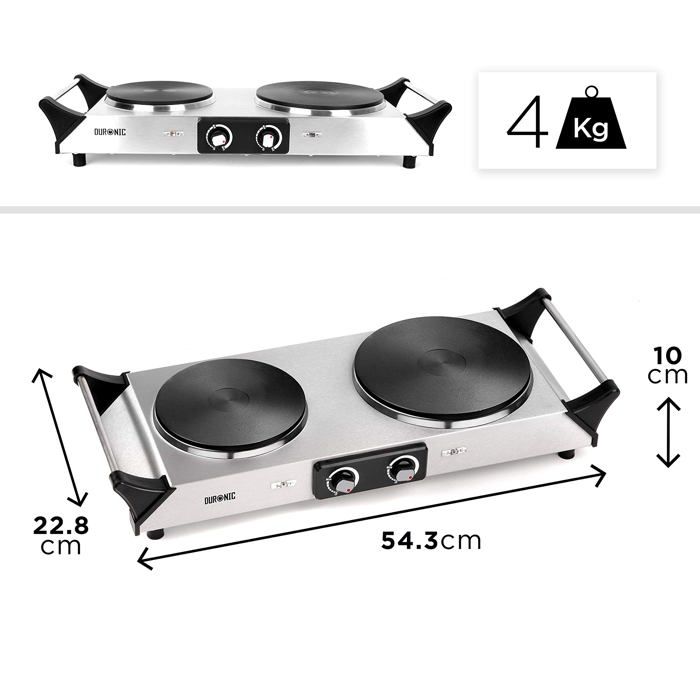 Duronic HP2SS Table de cuisson avec plaque en2