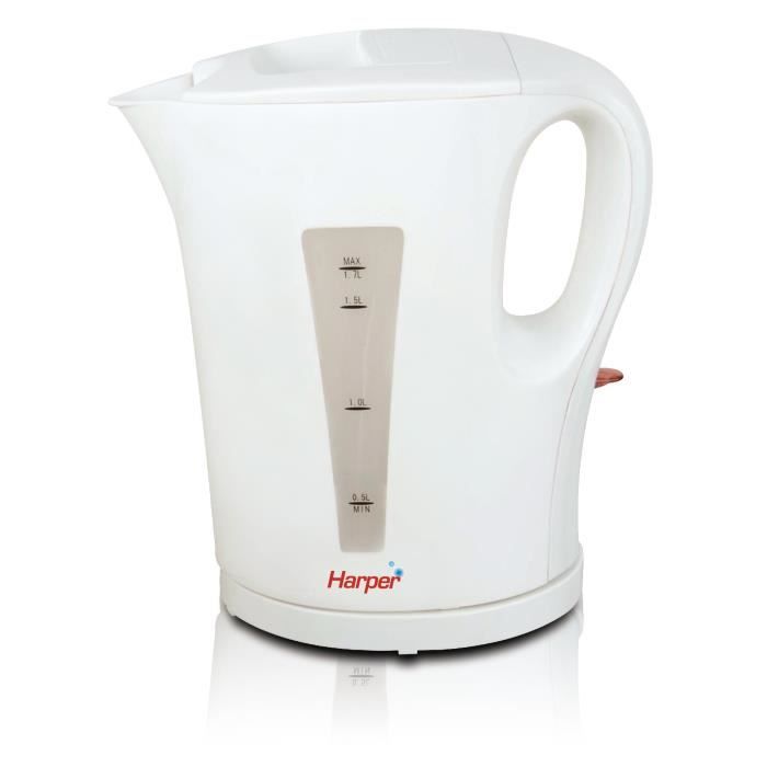 HARPER Bouilloire Hwk2 - Plastique - Blanc
