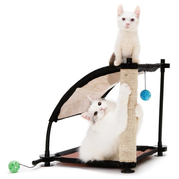 KITTY CITY Colline d'escalade - Aire de jeux 44x45x45cm - Pour chat
