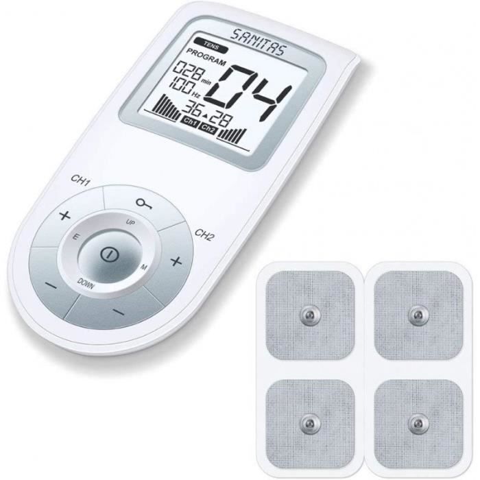 SANITAS SEM 43 Appareil TENS/EMS numérique Electrothérapie 2 canaux