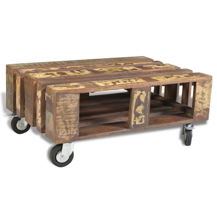 Table basse a roulette vintage prix tequila casino