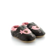 CHAUSSON - PANTOUFLE Chausson Bébé en Cuir Souple Oiseau Rose CHAUSSON - PANTOUFLE Chausson Bébé en Cuir Souple Oiseau Rose