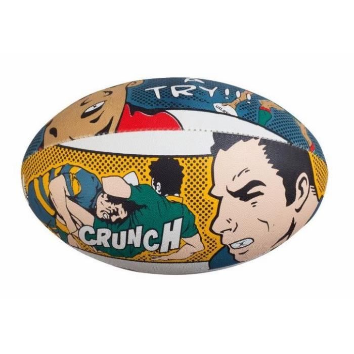 GILBERT Ballon de Rugby Crunch RGB