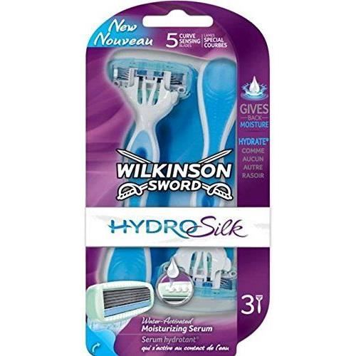 Wilkinson Hydro Silk pour Femmes 3 Rasoirs Jetables