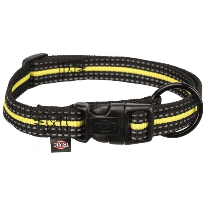TRIXIE Collier Sporting Fusion S–M : 30–45 cm-17 mm - Noir et jaune - Pour chien