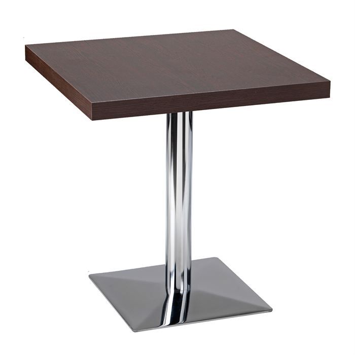 Table Bistrot Py Mexico Wengé L 80 X H 5 X P 80 Cm   Achat / Vente