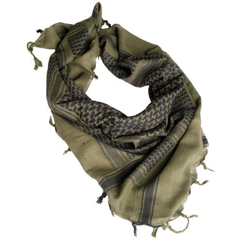 Echarpe Shemagh 110*110 cm Olive / Noire   Achat / Vente ECHARPE