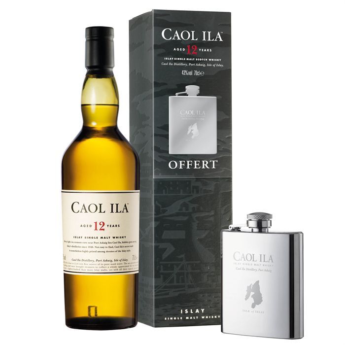 Caol Ila 12 ans flasque (70cl)   Achat / Vente Caol Ila 12 ans flasque