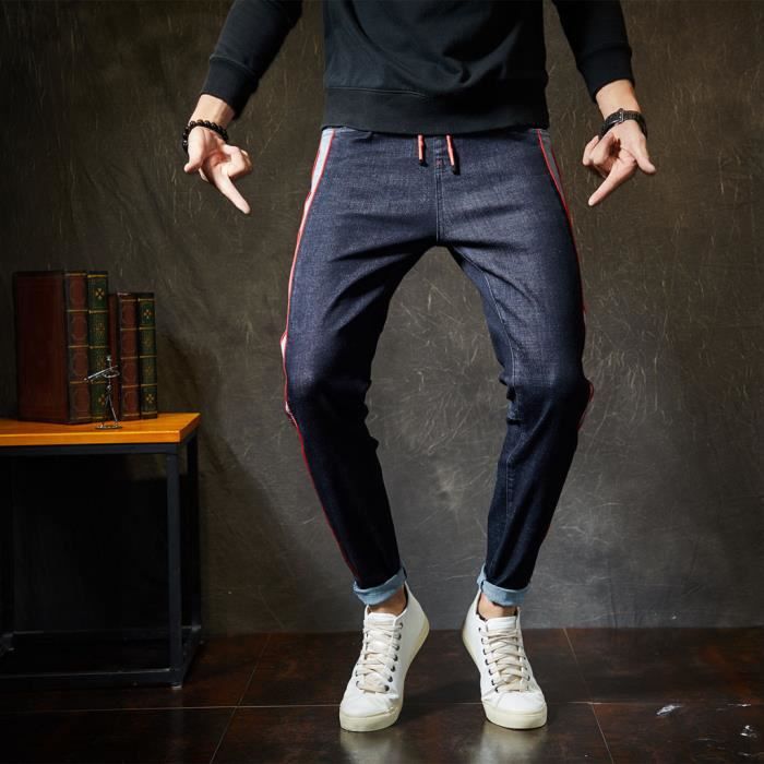 JEANS marioyuzhang Pantalon sarouel stretch pour homme