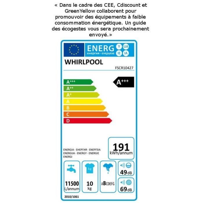 Lave-Linge Hublot  FSCR104272