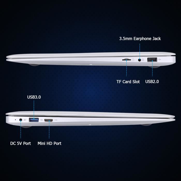 Excelvan D17 Ordinateur Portable 14.1 Pouces HD3