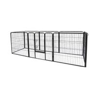 ENCLOS - CHENIL POILS & PLUMES Enclos Doggy 2 en acier 138x82x70 c ENCLOS - CHENIL POILS & PLUMES Enclos Doggy 2 en acier 138x82x70 c