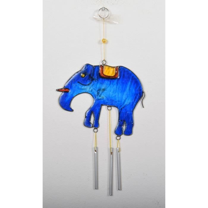 Carillon à vent éléphant en résine