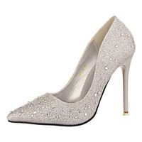 ESCARPIN Tomwell Femme Escarpin Talon Haut Brillant Strass ESCARPIN Tomwell Femme Escarpin Talon Haut Brillant Strass