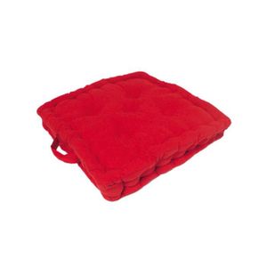 COUSSIN - MATELAS DE SOL Coussin tapissier en coton 50x50x10 cm PANAMA r...