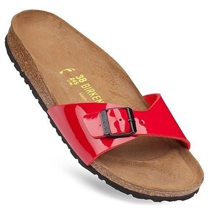 BIRKENSTOCK Sandales Madrid - Femme - Rouge vernis