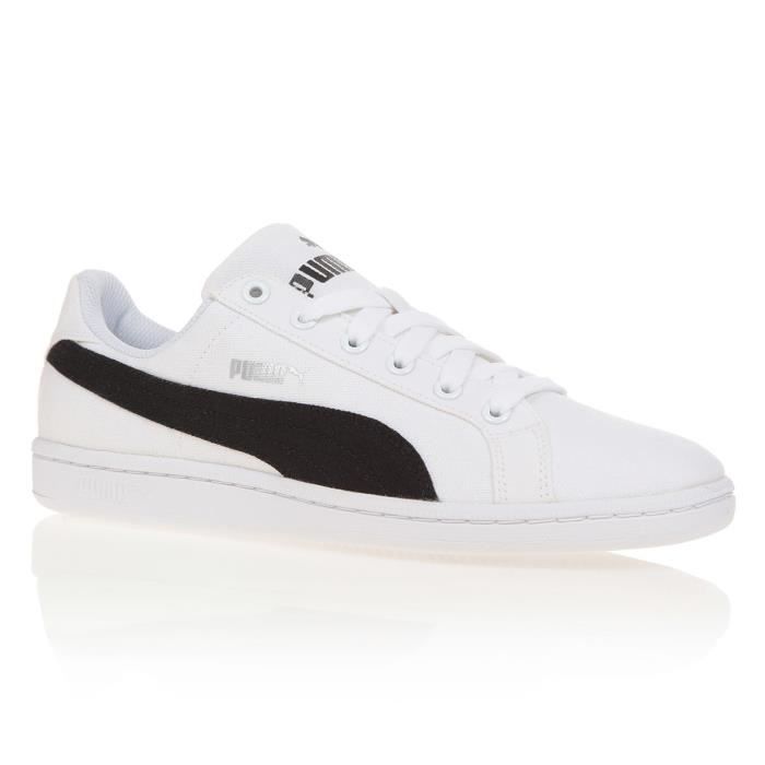 PUMA Smash CV Homme - Blanc et noir