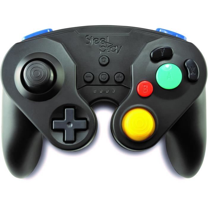 Manette Neo Retro Pad Sans Fil Steelplay Noire pour Switch
