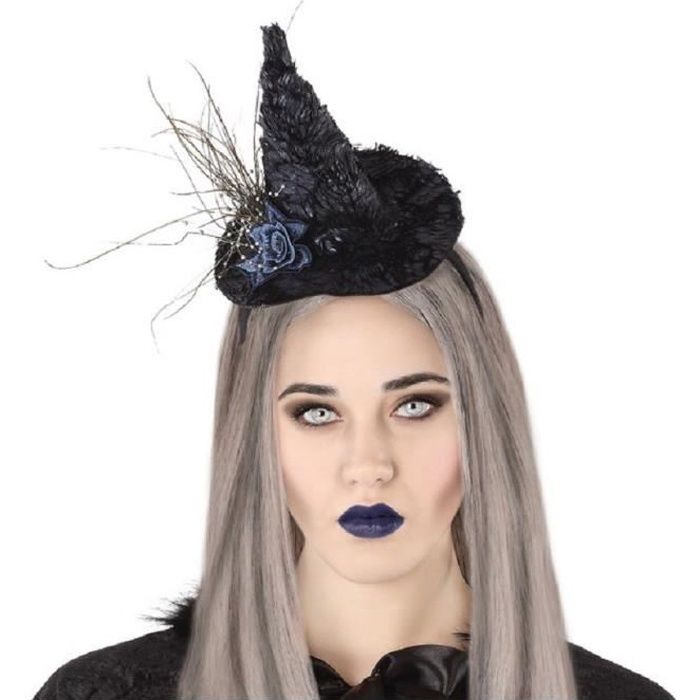 ATOSA - Chapeau Sorcière Noir et Bleu