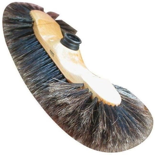 Balai 1/2 tête en bois - fibre de soie 60 mm - marron
