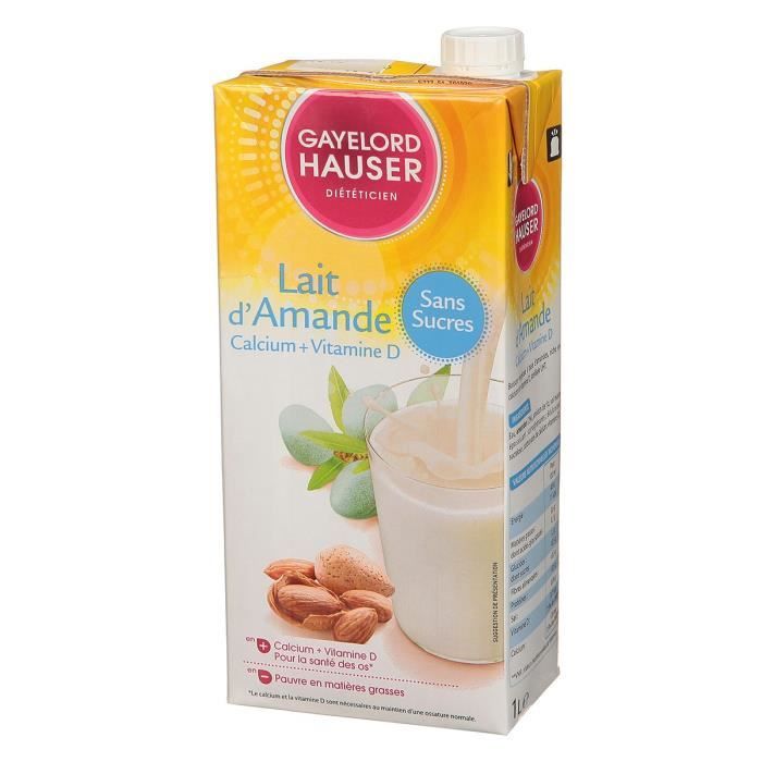 GAYELORD HAUSER Lait d'Amande - Sans sucre ajouté - 1 L