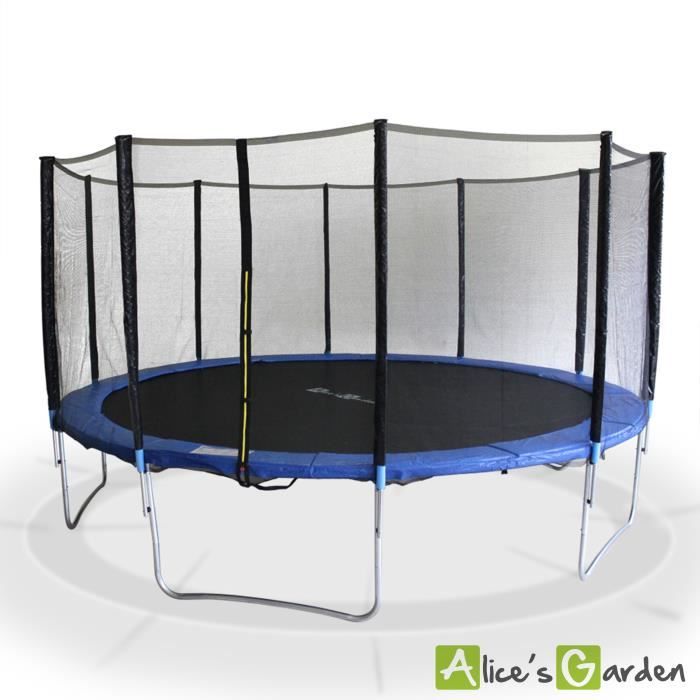 Trampoline rond Ø460cm + filet de protection 4,60m   Achat / Vente